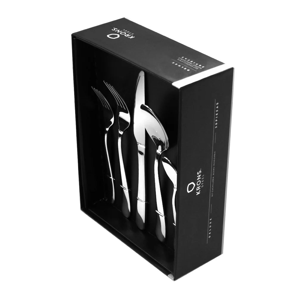 Set de Cubiertos Acero Inoxidable 30Pzs Manchester krons