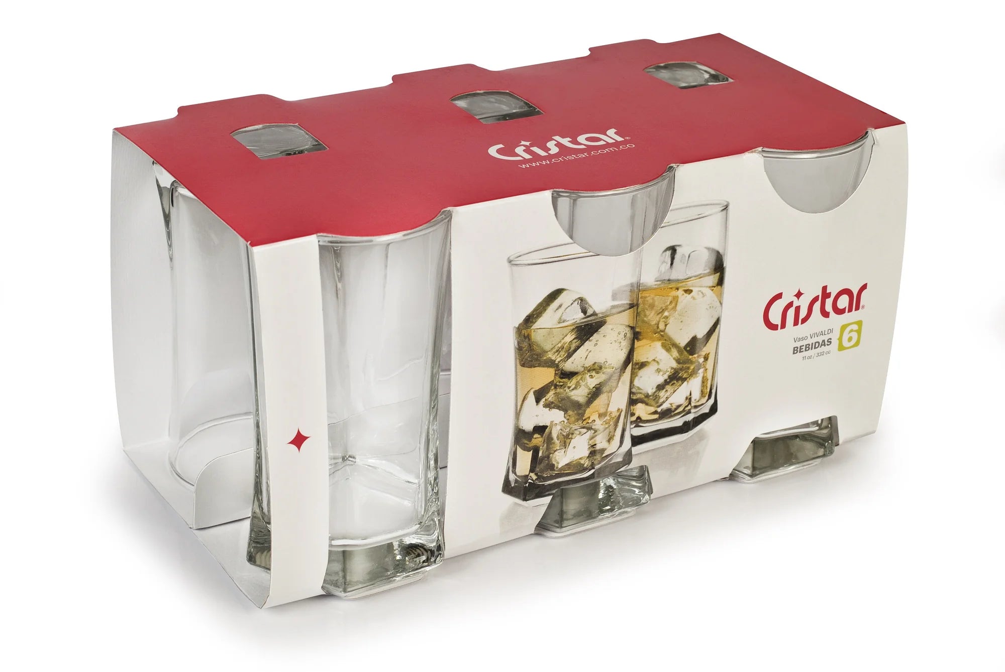 Set De 6 Vasos Altos 332Cc Vivaldi