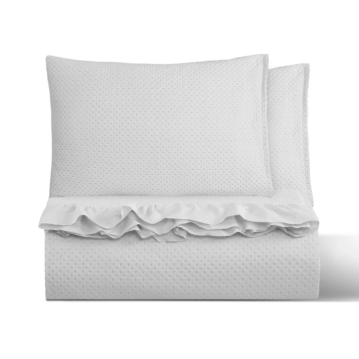 Cubrecama Quilt Reversible 2 Plazas Blanco - Magic Collection Martiné