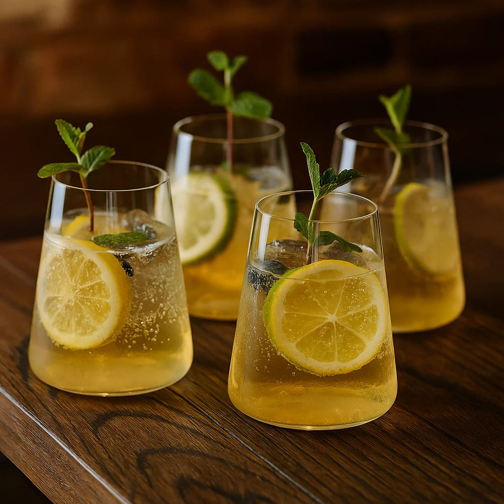Set 6 Vasos Cristal Fino 380ml Power Stoelzle