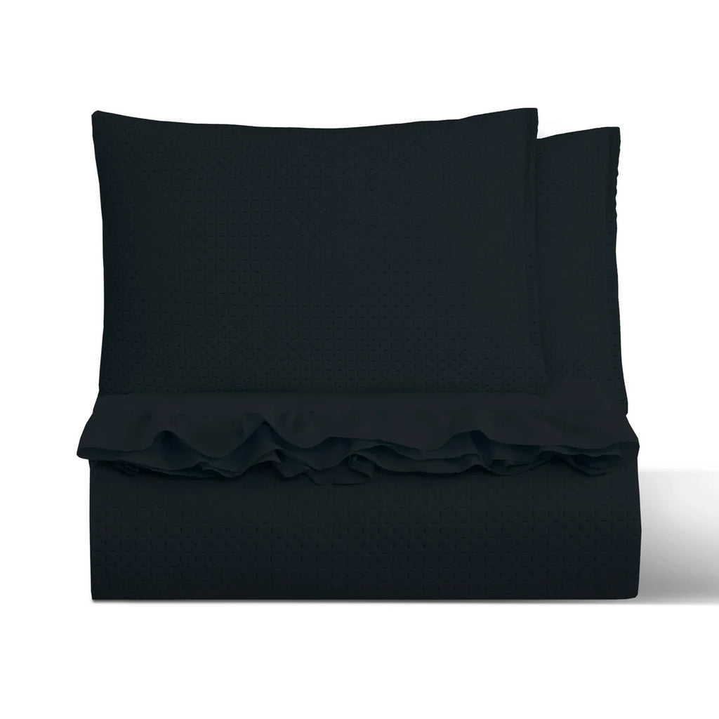 Cubrecama Quilt Reversible 2 Plazas Negro - Magic Collection Martiné