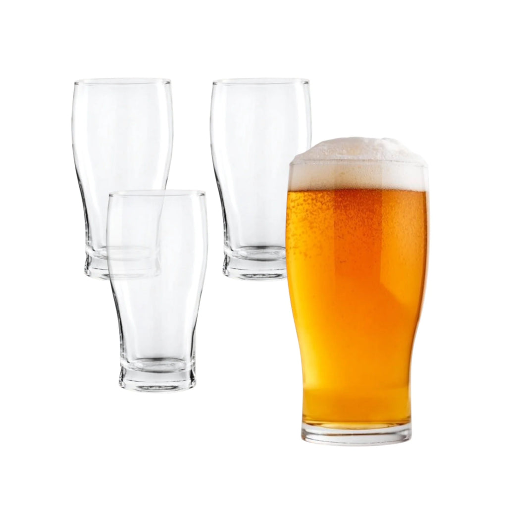Set De 4 Vasos Cerveceros de Vidrio 560ml Amberes Allegra
