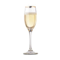 Set 4 Copas Flute 180cc Borde dorado