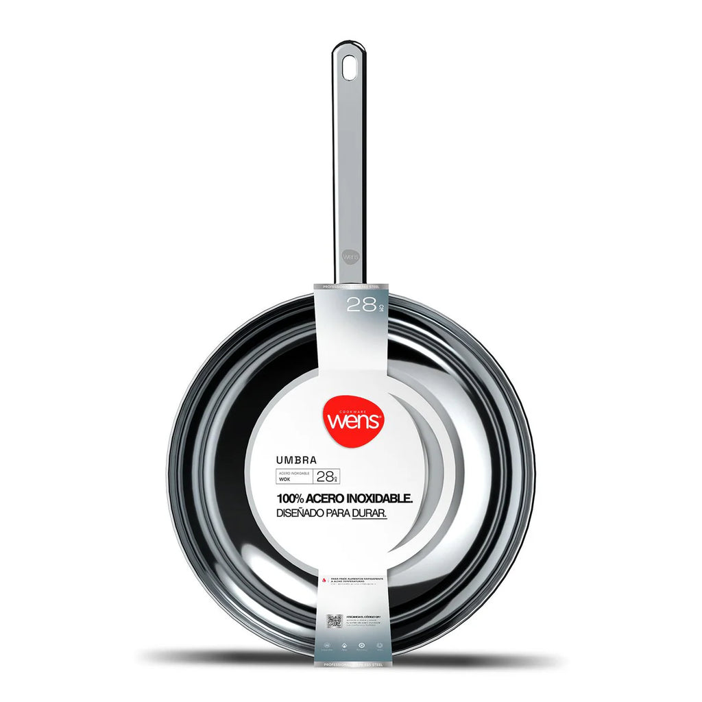 Wok de Acero Inoxidable 28 cm Umbra Wens