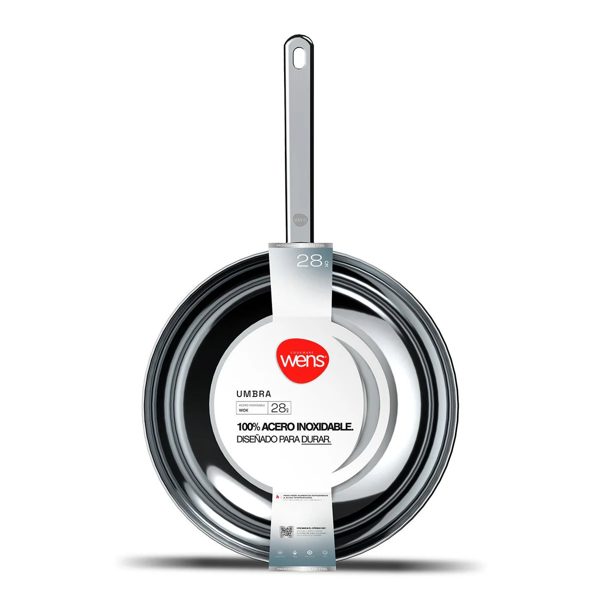 Wok de Acero Inoxidable 28 cm Umbra Wens